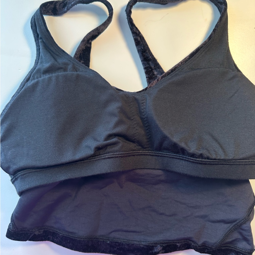 Lululemon Limited Edition Align Velour Tank in Crushed Velvet Black, size 4. - Picture 6 of 6